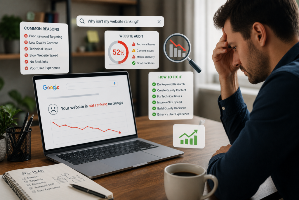 Why Your Website Isn’t Ranking on Google (And How to Fix It)