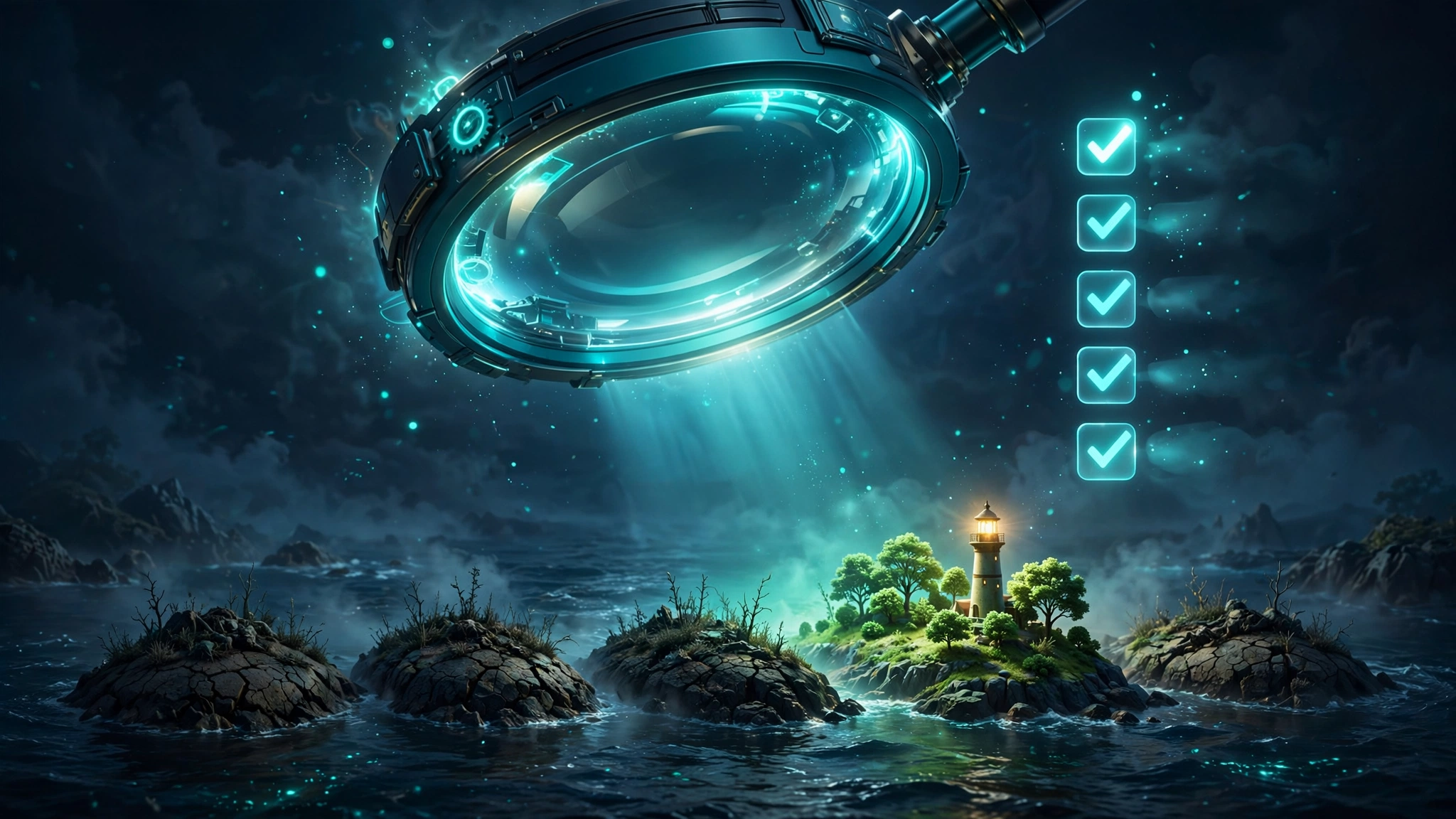 Magnifying lens vetting guest posting websites for quality illustration